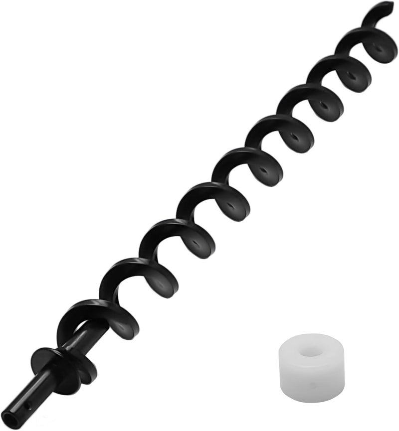 COMVIEE 18 1/4" Auger Shaft Screw Replacement Parts for Pit Boss 700 Series Pellet Grills, Auger Flighting Shaft Kit with Auger Motor Bushing, Replacement Parts Number: 74079, 31893 - Image 1